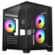 XTREME S270B WITH 3 ARGB FAN TEMPERED GLASS BLACK CASE